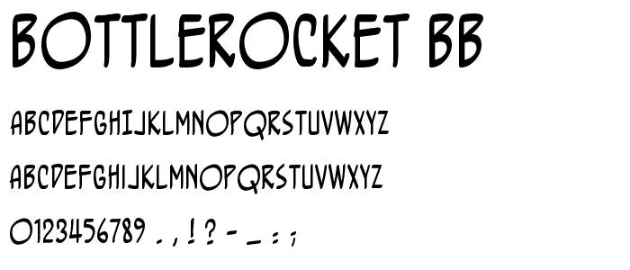 BottleRocket BB font
